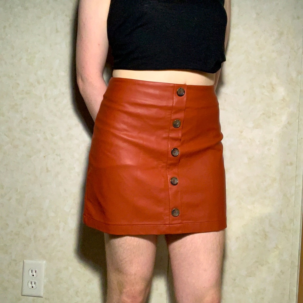 Forever 21 Faux Leather Mini Skirt